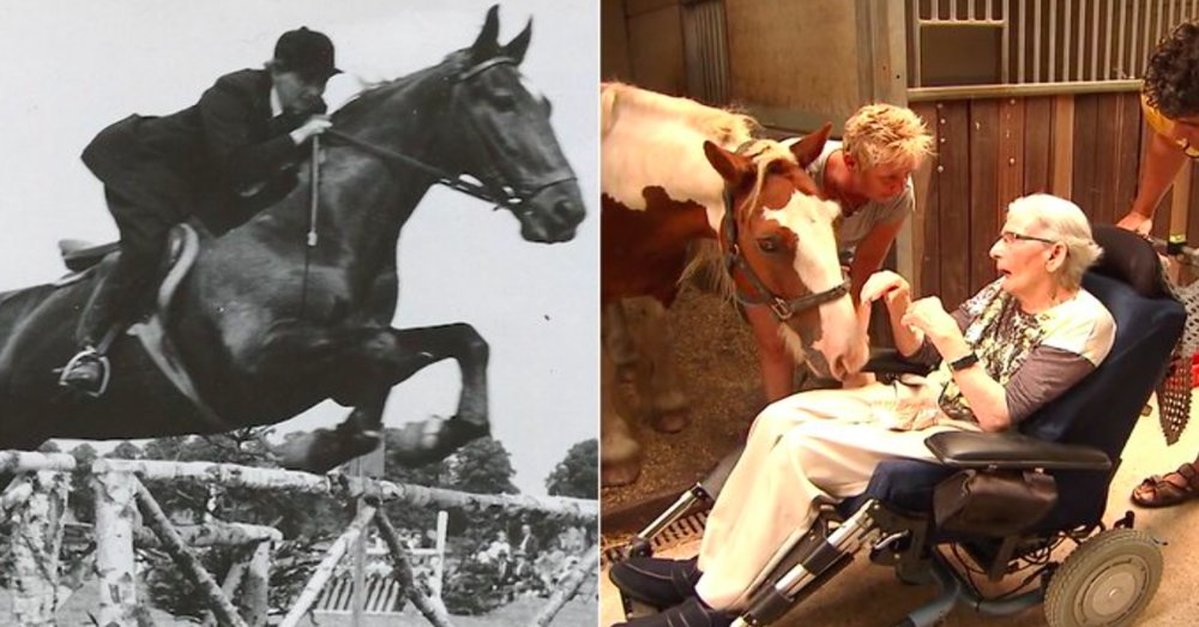 87-Year-Old Woman With Parkinson`s Gets To Ride Horse For The Last Time